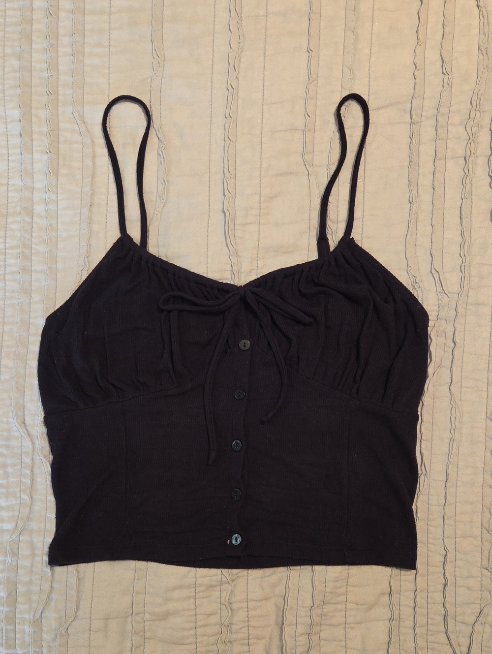 American Eagle Corset Cami Crop Tank Top